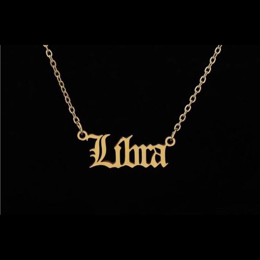 Zodiac sign necklace “gold” stainless steel